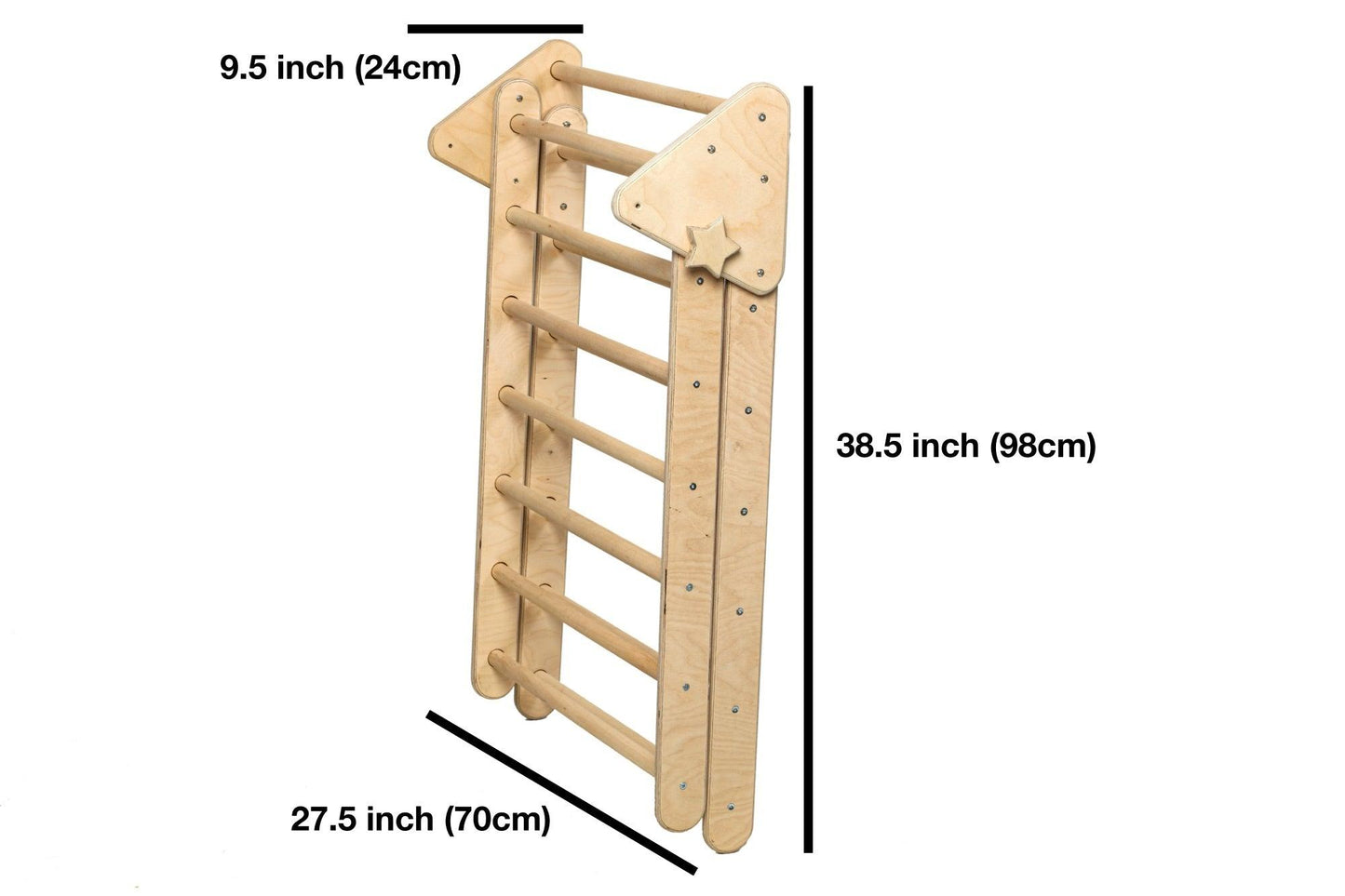 Montessori Climbing Set (3 Pieces)| Pikler Triangle, Climbing Arch &